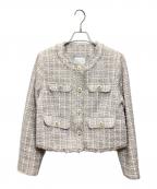 HER LIP TOハーリップトゥ）の古着「Grace Tweed Jacket」｜ピンク