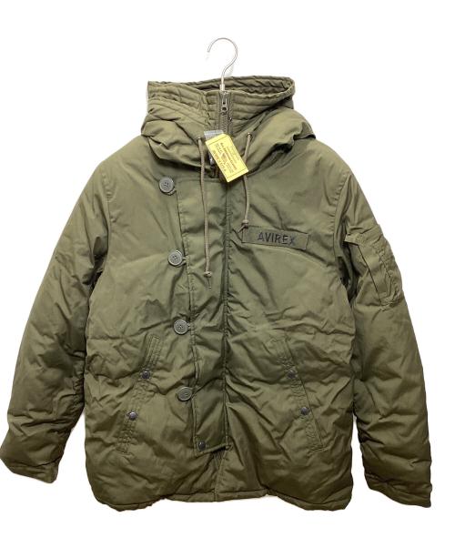 AVIREX（アヴィレックス）AVIREX (アヴィレックス) 中綿ミリタリージャケット グリーン サイズ:XL 未使用品の古着・服飾アイテム