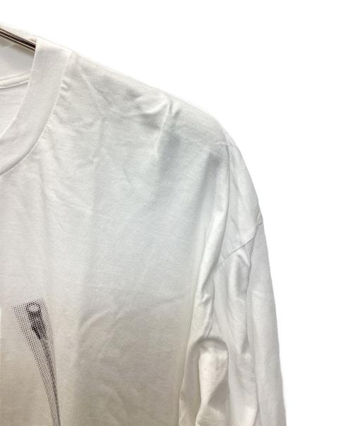 MM6 Maison Margiela（エムエムシックスメゾンマルジェラ）MM6 Maison Margiela (エムエムシックスメゾンマルジェラ) ジッププリントロングカットソー ホワイト サイズ:Mの古着・服飾アイテム
