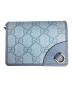 GUCCI（グッチ）の古着「エンブレムミニウォレット　GG」｜ブルー