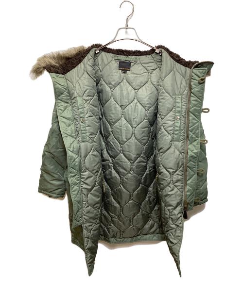 Hysteric Glamour（ヒステリックグラマー）Hysteric Glamour (ヒステリックグラマー) プリマロフトエアフォース LOGO SCRATCH N-3B コート グリーン サイズ:Ｍの古着・服飾アイテム