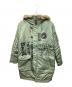 Hysteric Glamour（ヒステリックグラマー）の古着「プリマロフトエアフォース LOGO SCRATCH N-3B コート」｜グリーン