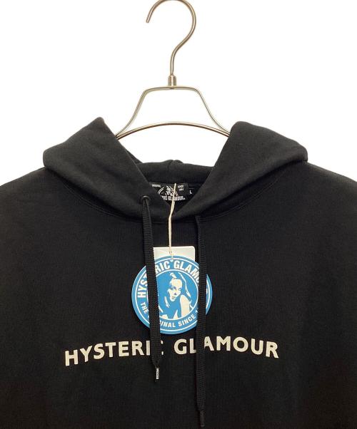 Hysteric Glamour（ヒステリックグラマー）Hysteric Glamour (ヒステリックグラマー) GUITER GIRL パーカー ブラック サイズ:L 未使用品の古着・服飾アイテム