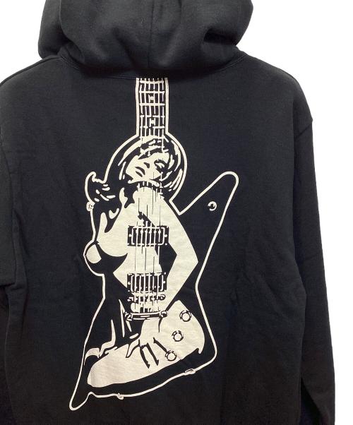 Hysteric Glamour（ヒステリックグラマー）Hysteric Glamour (ヒステリックグラマー) GUITER GIRL パーカー ブラック サイズ:L 未使用品の古着・服飾アイテム