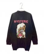 Hysteric Glamourヒステリックグラマー）の古着「ヒスベアニット」｜ブラック