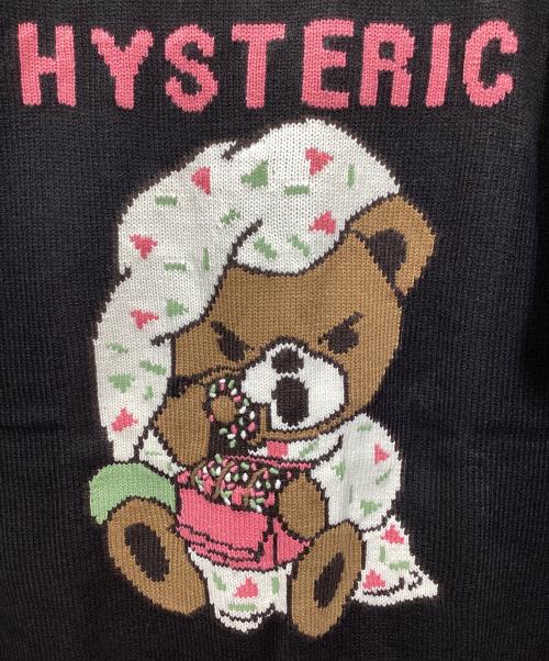 Hysteric Glamour（ヒステリックグラマー）Hysteric Glamour (ヒステリックグラマー) ヒスベアニット ブラック サイズ:FREE 未使用品の古着・服飾アイテム