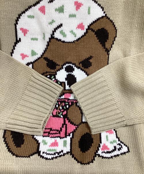 Hysteric Glamour（ヒステリックグラマー）Hysteric Glamour (ヒステリックグラマー) ヒスベアニット ベージュ サイズ:FREE 未使用品の古着・服飾アイテム