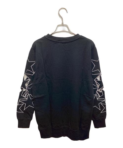 Hysteric Glamour（ヒステリックグラマー）Hysteric Glamour (ヒステリックグラマー) SEARCH AND DESTROY プリントスウェット ブラック サイズ:FREE 未使用品の古着・服飾アイテム