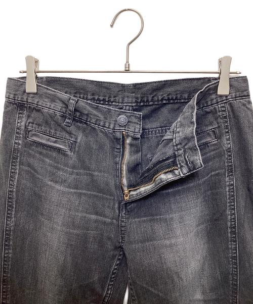 Hysteric Glamour（ヒステリックグラマー）Hysteric Glamour (ヒステリックグラマー) USED加工ローライズフレアデニムパンツ ブラック サイズ:28 未使用品の古着・服飾アイテム