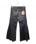 Hysteric Glamour (ヒステリックグラマー) USED加工ローライズフレアデニムパンツ ブラック サイズ:28 未使用品：6000円