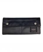 PORTERポーター）の古着「LONG WALLET　フリースタイル」｜ブラック