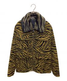 BOTTEGA VENETA（ボッテガベネタ）の古着「Lamb Shearing Zebra Jacket」｜ブラウン