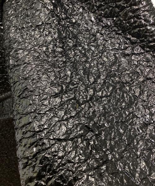 BOTTEGA VENETA（ボッテガベネタ）BOTTEGA VENETA (ボッテガベネタ) グロスコーティング ブランケット ツイード コート ブラック サイズ:42の古着・服飾アイテム