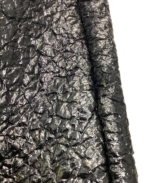 BOTTEGA VENETA（ボッテガベネタ）BOTTEGA VENETA (ボッテガベネタ) グロスコーティング ブランケット ツイード コート ブラック サイズ:42の古着・服飾アイテム