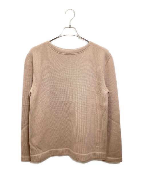 GUCCI（グッチ）GUCCI (グッチ) ボートネックウールニット ピンク サイズ:Mの古着・服飾アイテム