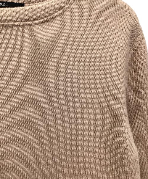 GUCCI（グッチ）GUCCI (グッチ) ボートネックウールニット ピンク サイズ:Mの古着・服飾アイテム