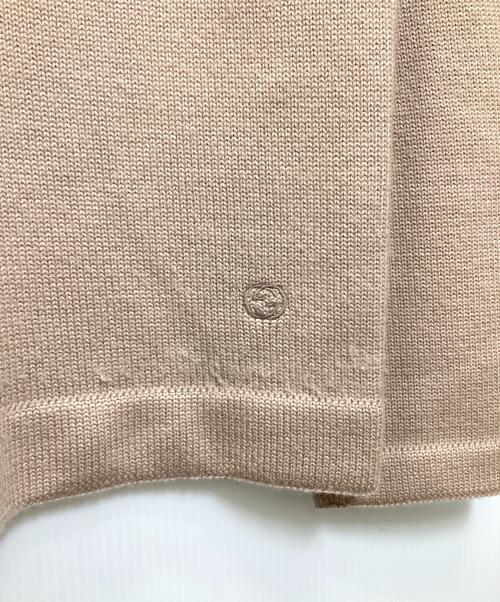 GUCCI（グッチ）GUCCI (グッチ) ボートネックウールニット ピンク サイズ:Mの古着・服飾アイテム