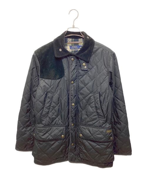 POLO RALPH LAUREN（ポロ・ラルフローレン）POLO RALPH LAUREN (ポロ・ラルフローレン) ガンパッチキルティングジャケット ブラック サイズ:Sの古着・服飾アイテム