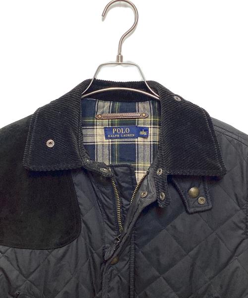 POLO RALPH LAUREN（ポロ・ラルフローレン）POLO RALPH LAUREN (ポロ・ラルフローレン) ガンパッチキルティングジャケット ブラック サイズ:Sの古着・服飾アイテム
