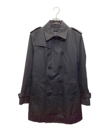 未使用タグ付BURBERRYBLACKLABEL廃盤千鳥格子トレンチコートL牛革 中古・古着通販】BURBERRY BLACK LABEL (バーバリーブラックレーベル