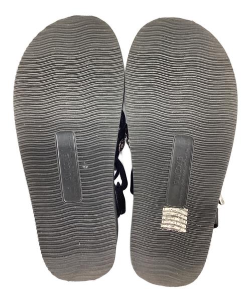suicoke（スイコック）suicoke (スイコック) TOGA (トーガ) TONO ウエスタンメタル ストラップサンダル ブラック サイズ:23の古着・服飾アイテム