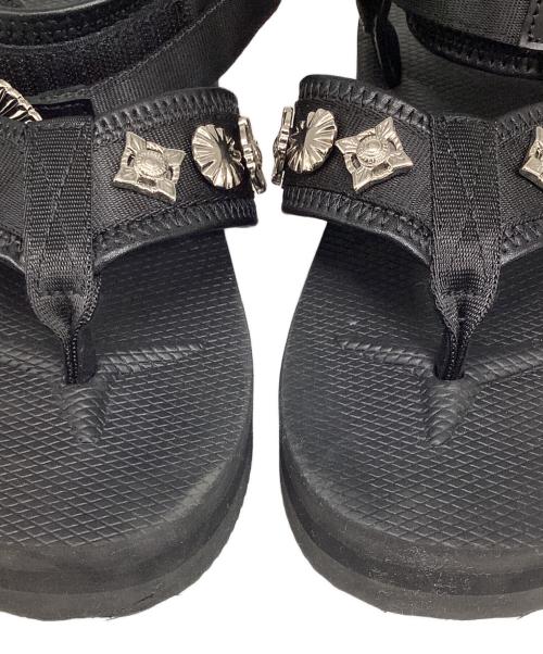 suicoke（スイコック）suicoke (スイコック) TOGA (トーガ) TONO ウエスタンメタル ストラップサンダル ブラック サイズ:23の古着・服飾アイテム