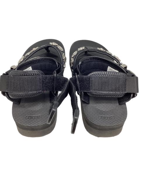suicoke（スイコック）suicoke (スイコック) TOGA (トーガ) TONO ウエスタンメタル ストラップサンダル ブラック サイズ:23の古着・服飾アイテム