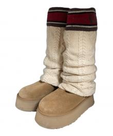 UGG（アグ）の古着「Classic Sweater Letter Tall」｜ブラウン