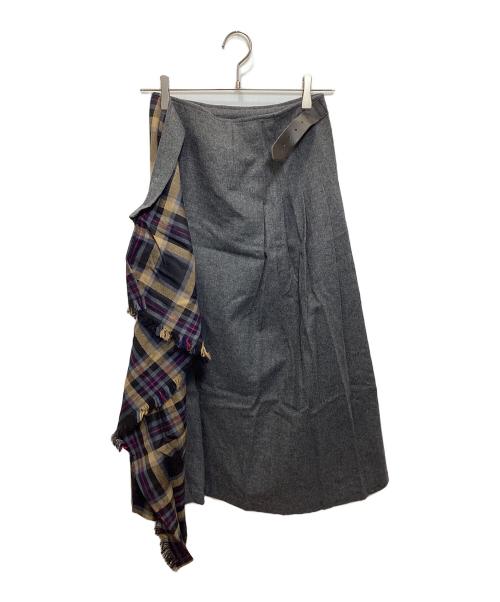 O'NEIL OF DUBLIN（オニールオブダブリン）O'NEIL OF DUBLIN (オニールオブダブリン) ウールスカート グレー サイズ:9の古着・服飾アイテム