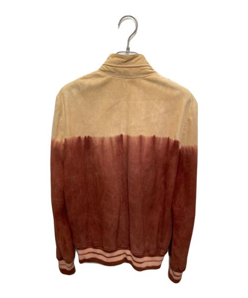 BOTTEGA VENETA（ボッテガベネタ）BOTTEGA VENETA (ボッテガベネタ) グラデーションスエードジャケット オレンジ サイズ:40の古着・服飾アイテム