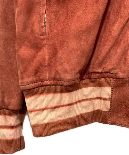 BOTTEGA VENETA（ボッテガベネタ）BOTTEGA VENETA (ボッテガベネタ) グラデーションスエードジャケット オレンジ サイズ:40の古着・服飾アイテム
