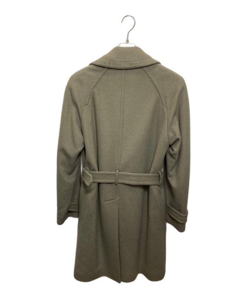 GUCCI（グッチ）GUCCI (グッチ) ライナー付きキャメルダブルコート グリーン サイズ:44の古着・服飾アイテム
