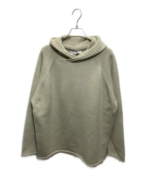 MOTHER HAND ARTISAN（マザーハンドアルチザン）MOTHER HAND ARTISAN (マザーハンドアルチザン) OSTENDE ニットフーディ 黄緑 サイズ:5の古着・服飾アイテム