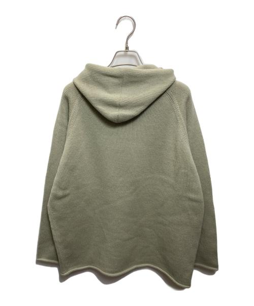 MOTHER HAND ARTISAN（マザーハンドアルチザン）MOTHER HAND ARTISAN (マザーハンドアルチザン) OSTENDE ニットフーディ 黄緑 サイズ:5の古着・服飾アイテム