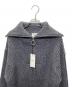 AMI Alexandre Mattiussi (アミアレクサンドルマテュッシ) ハーフジップウールニット グレー サイズ:M 未使用品：18000円
