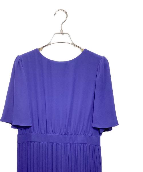 COUP DE CHANCE（クードシャンス）COUP DE CHANCE (クードシャンス) プリーツフレアワンピース ブルー サイズ:40 未使用品の古着・服飾アイテム