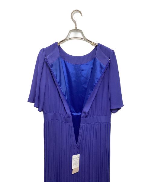 COUP DE CHANCE（クードシャンス）COUP DE CHANCE (クードシャンス) プリーツフレアワンピース ブルー サイズ:40 未使用品の古着・服飾アイテム