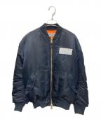 COLUMNコラム）の古着「Nylon Twill Flight Jacket」｜ブラック
