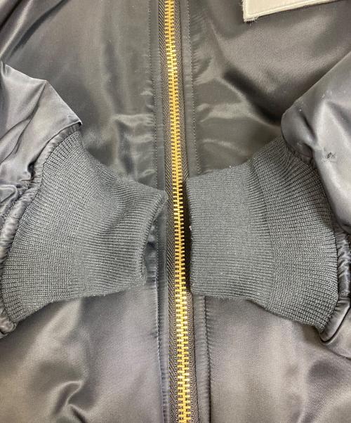 COLUMN（コラム）COLUMN (コラム) Nylon Twill Flight Jacket ブラック サイズ:Mの古着・服飾アイテム