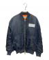 COLUMN（コラム）の古着「Nylon Twill Flight Jacket」｜ブラック