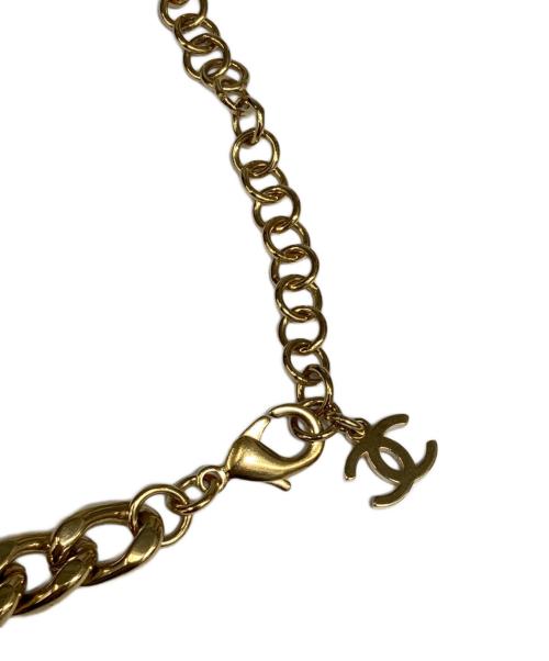 CHANEL（シャネル）CHANEL (シャネル) ココマークストラスチェーンチョーカー ゴールドの古着・服飾アイテム