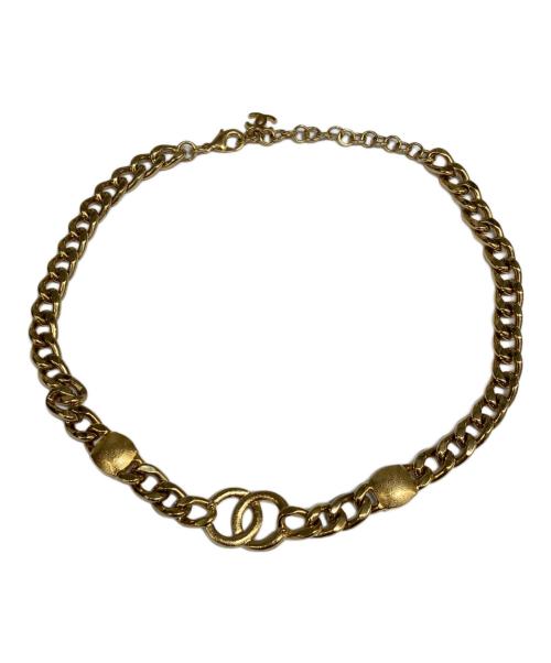 CHANEL（シャネル）CHANEL (シャネル) ココマークストラスチェーンチョーカー ゴールドの古着・服飾アイテム