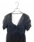 FETICO (フェティコ) OPEN-BACK GATHERED TULLE TOP ブラック サイズ:1：18000円