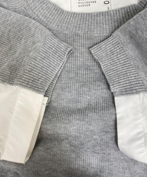 sacai（サカイ）sacai (サカイ) Cotton Knit Dress ホワイト×グレー サイズ:2の古着・服飾アイテム