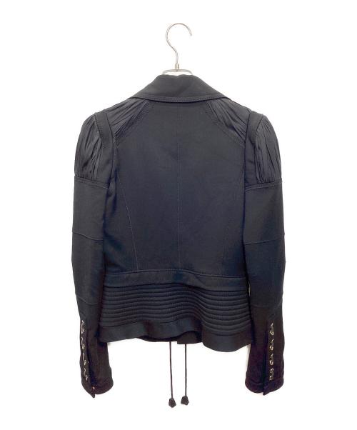 DSQUARED2（ディースクエアード）DSQUARED2 (ディースクエアード) レースアップボンテージジャケット ブラック サイズ:42の古着・服飾アイテム