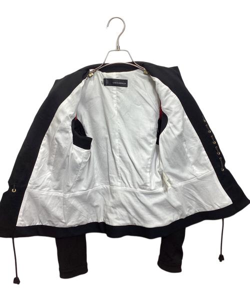 DSQUARED2（ディースクエアード）DSQUARED2 (ディースクエアード) レースアップボンテージジャケット ブラック サイズ:42の古着・服飾アイテム