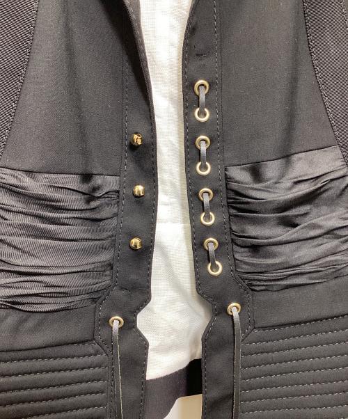 DSQUARED2（ディースクエアード）DSQUARED2 (ディースクエアード) レースアップボンテージジャケット ブラック サイズ:42の古着・服飾アイテム