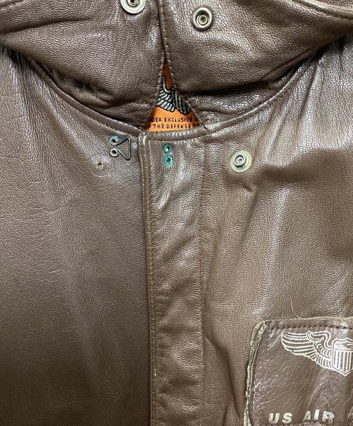 cooper（クーパー）COOPER (クーパー) A2フライトジャケット ブラウン サイズ:44Rの古着・服飾アイテム