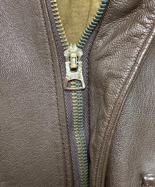 cooper（クーパー）COOPER (クーパー) A2フライトジャケット ブラウン サイズ:44Rの古着・服飾アイテム
