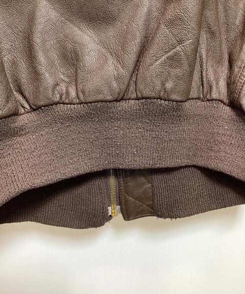 cooper（クーパー）COOPER (クーパー) A2フライトジャケット ブラウン サイズ:44Rの古着・服飾アイテム